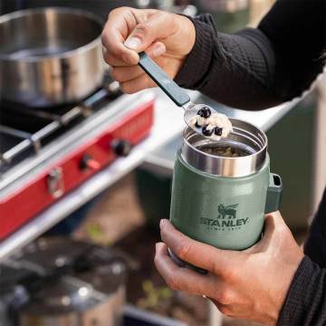 Stanley Klasik Paslanmaz Çelik Yemek Termosu Kaşıklı 0,40 LT 0,40 LT - Yeşil