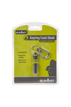 Summit Cash Stash Keyring Acil Durum Bozuk Para ve İlaç Taşıma Anahtarlığı Alu