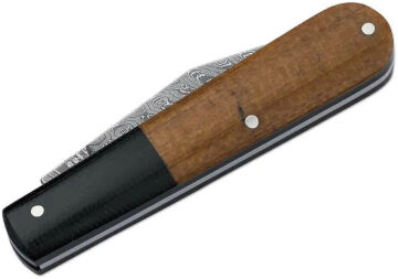 Böker Manufaktur Barlow Integral Burlap Micarta Damast Çakı