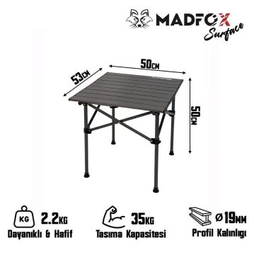 Madfox Surface Küçük Boy Katlanır Kamp Masası MZ