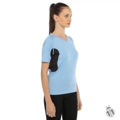 Falke Mavi DryFit Ipod Cepli Profesyonel Sporcu Tişört
