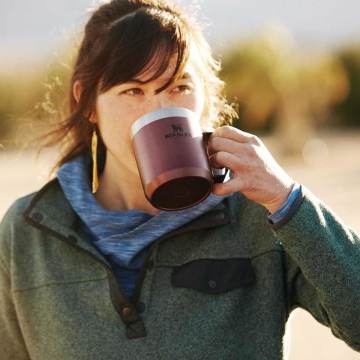 Stanley Klasik Paslanmaz Çelik Termos Bardak 0,35 LT 0,35 LT - Wine Kırmızı