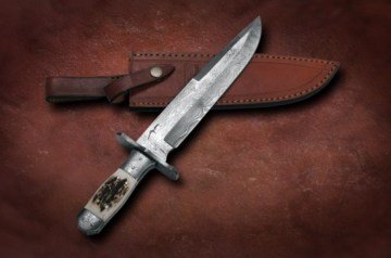Bora DMS-B 611 Damascus Çelik, Boynuz Saplı Bıçak