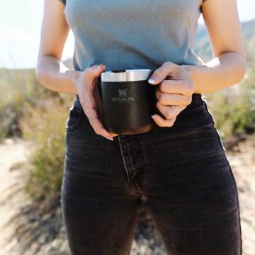 Stanley Klasik Paslanmaz Çelik Termos Bardak 0,35 LT - Siyah