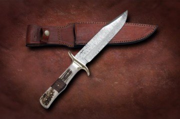 Bora DMS-B 612 Damascus Çelik, Boynuz Saplı Bıçak
