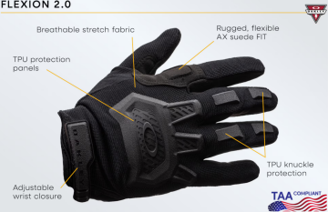 Oakley Flexion 2.0 Glove Black Taktik Eldiven FOS900407-001