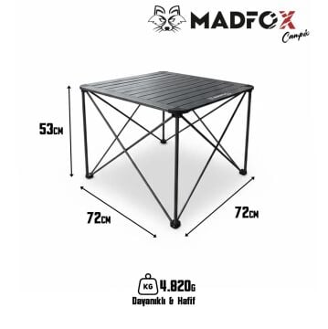 Madfox Campix Katlanır Kamp Masası Büyük MZ