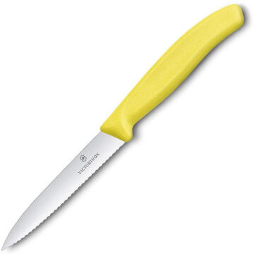 Victorinox 6.7736.L8 SwissClassic 10cm Tırtıklı Soyma Bıçağı