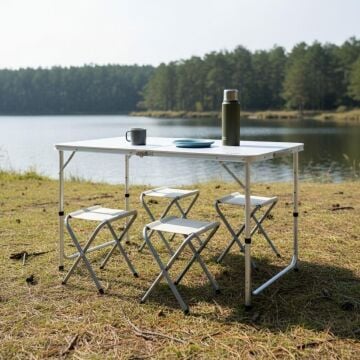 Madfox Nomad Duo Tabureli Katlanır Kamp Masası Seti MZ
