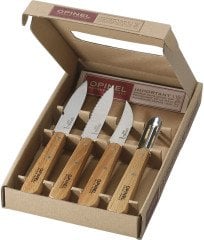 Opinel 4 Lu Ahşap Sap Bıçak Seti (001300)