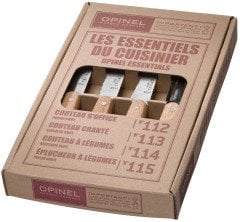 Opinel 4 Lu Ahşap Sap Bıçak Seti (001300)