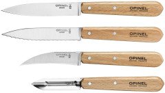 Opinel 4 Lu Ahşap Sap Bıçak Seti (001300)