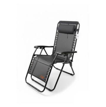 Madfox EasyRest Katlanır Şezlong Sandalye Gri MZ