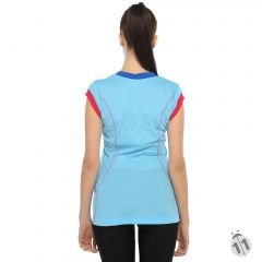 Gore-Tex Bayan Mavi ProDryFit Outdoor, Koşu, Fitness Tişört