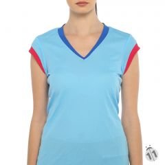 Gore-Tex Bayan Mavi ProDryFit Outdoor, Koşu, Fitness Tişört