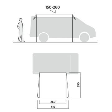 Easy Camp Voss Canopy Kolay Kurulum Araç Yan Tente