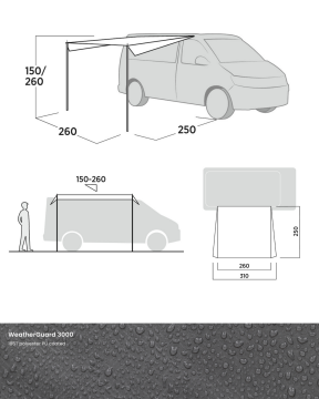 Easy Camp Voss Canopy Kolay Kurulum Araç Yan Tente