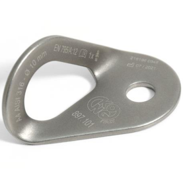 KONG Wide Eye Yüksek Kapasiteli Paslanmaz 10 mm Bolt Kulağı – EN 795/A Sertifikalı 897100001KK