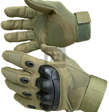 Bushlove Tactical Operatör Full Finger Uzun Taktik Eldiven Haki Yeşil