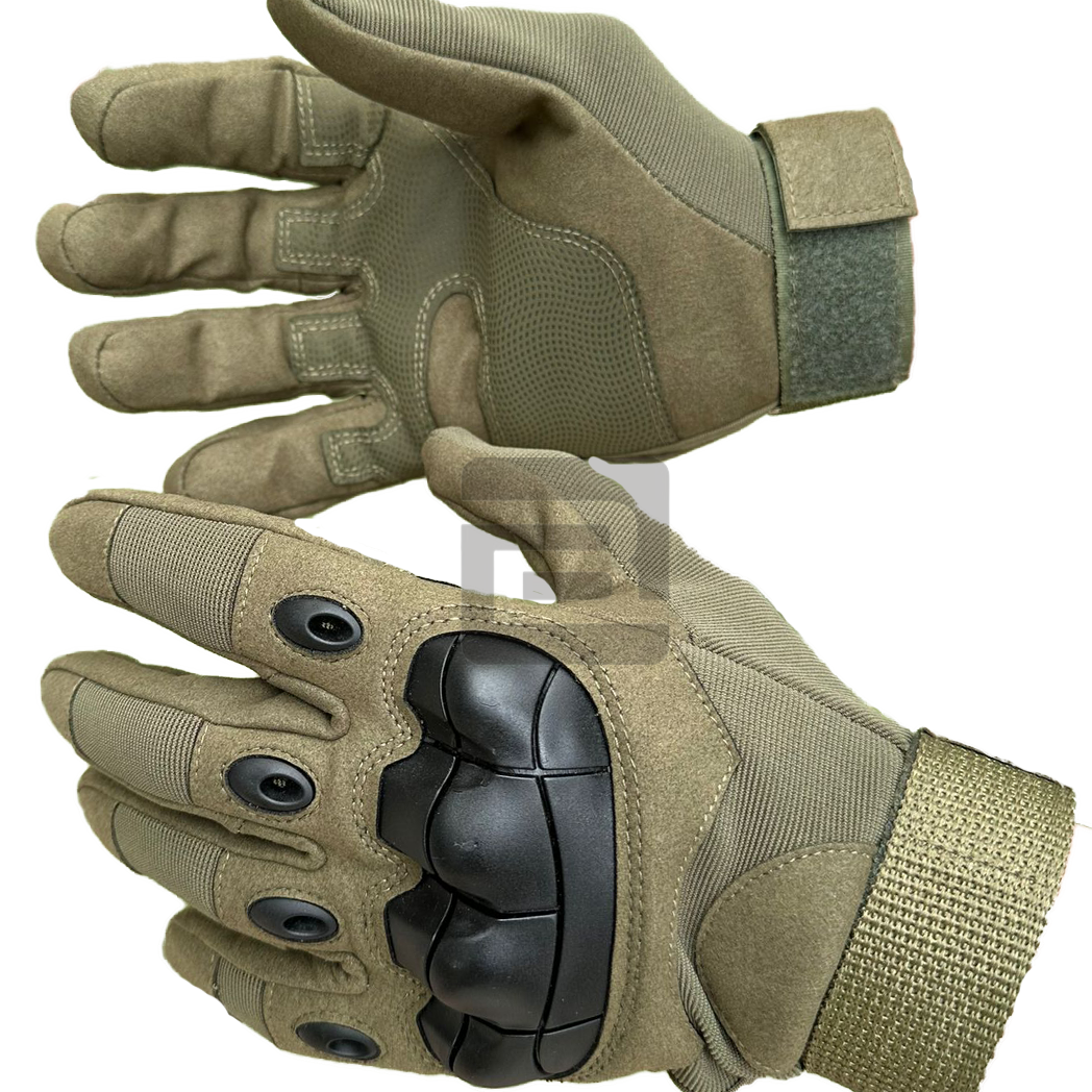 Bushlove Tactical Operatör Full Finger Uzun Taktik Eldiven Haki Yeşil Large