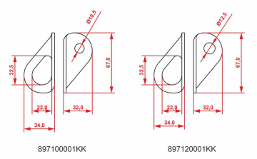 KONG Wide Eye Yüksek Kapasiteli Paslanmaz 12 mm Bolt Kulağı – EN 795/A Sertifikalı 897120001KK