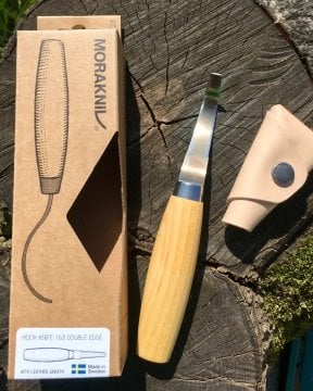 Morakniv Oyma Bıçağı 163 Deri Kılıflı Çift Kenarlı (S) 13387