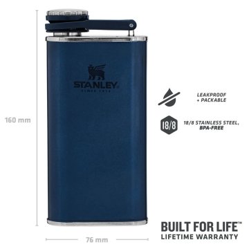 Stanley Klasik Paslanmaz Çelik Cep Matarası 0.23 LT Lacivert