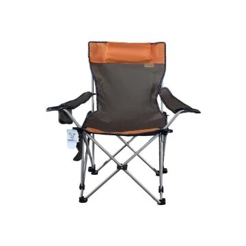 Madfox Prowler 3 Kademeli Yatabilen Kamp Sandalyesi Brown/Orange MZ