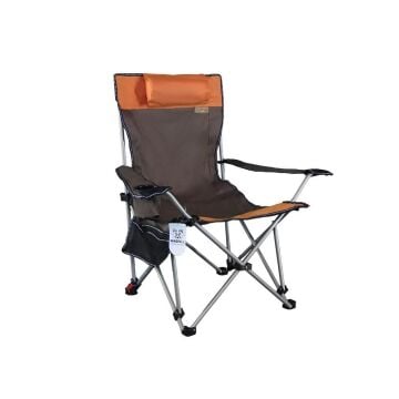 Madfox Prowler 3 Kademeli Yatabilen Kamp Sandalyesi Brown/Orange MZ