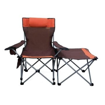 Madfox Prowler 3 Kademeli Yatabilen Kamp Sandalyesi Brown/Orange MZ