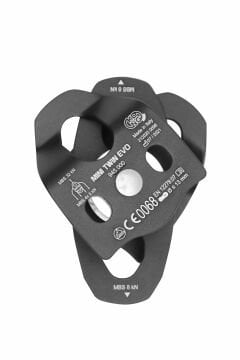 KONG Mini Twin Evo 32KN Çiftli İkiz Makara | EN 12278 Onaylı 94500NP00KK Siyah