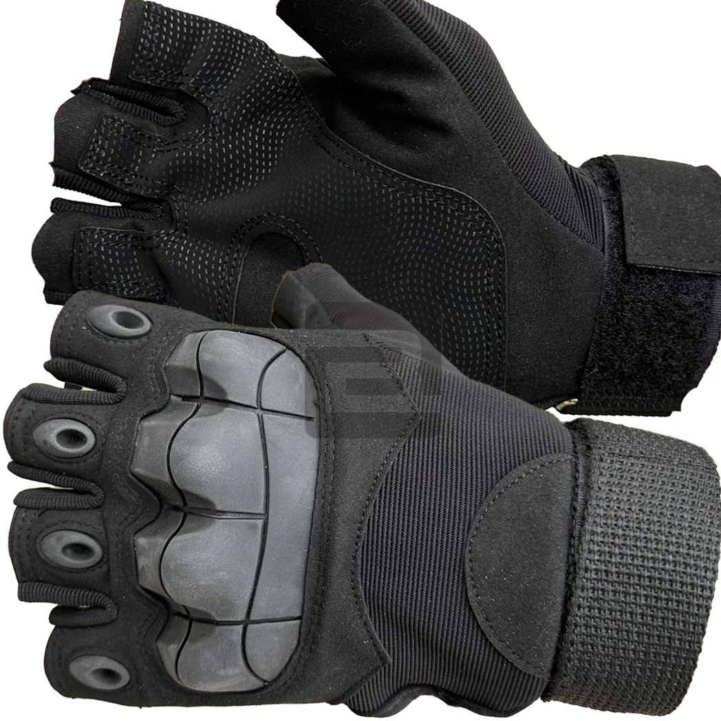 Bushlove Tactical Operatör Half Finger Yarım Taktik Eldiven Black Siyah