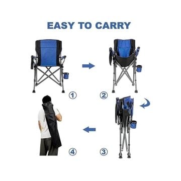 Madfox Roxy Katlanır Kamp Sandalyesi Blue/Black MZ