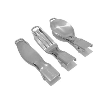 Madfox Heavy Duty 3IN1 Katlanır Çatal Kaşık Bıçak Seti MZ