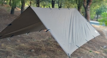 Bushlove Bushcraft Tarp Tente 4m*3m Coyote Brown