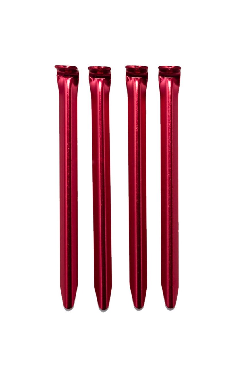 ALPINIST Alüminyum 6061 Çadır Kazığı 18cm Kırmızı KIRMIZI