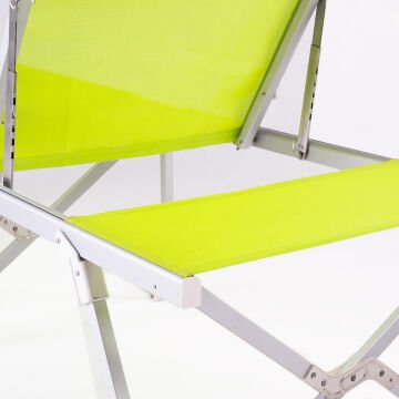 Foldzen Alüminyum Katlanabilir Şezlong Kampet (Çantalı Yeni Versiyon) Yeşil