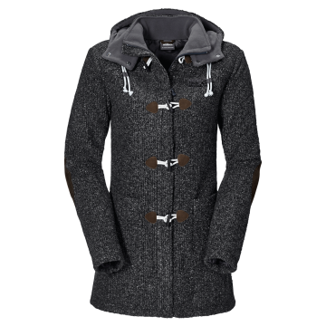 Fleece Milton Bayan Parka Siyah