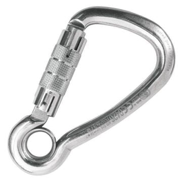 Kong Harness Eye Twist Lock AISI 316 Paslanmaz Çelik Twist Lock Kilitli Gözlü Karabina EN 362/T 28 kN 535LKGPP5KK