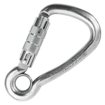 Kong Harness Eye Twist Lock AISI 316 Paslanmaz Çelik Twist Lock Kilitli Gözlü Karabina EN 362/T 28 kN 535LKGPP5KK