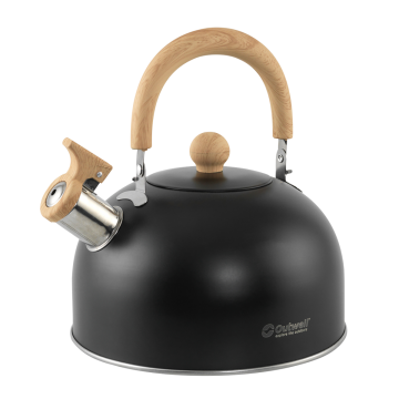 Outwell Tea Break Kettle Lux 2.2 Litre L Black Düdüklü Çaydanlık Demlik