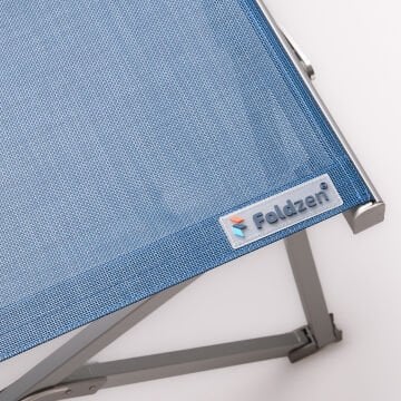 Foldzen Alüminyum Katlanabilir Şezlong Kampet (Çantalı Yeni Versiyon) Lacivert