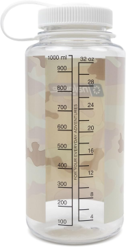 Nalgene 32oz WM Gray w/White Camo Suluk
