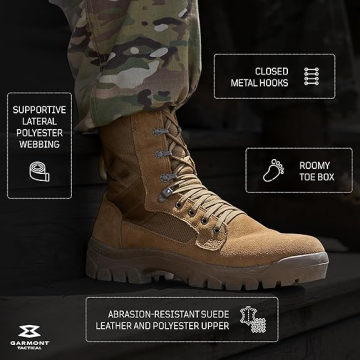 Garmont Italy T8 Bifida T.A.A. Tactical Vibram Taban Sıcak İklim Coyote Desert Deri Çöl Botu