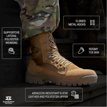 Garmont Italy T8 Bifida T.A.A. Tactical Vibram Taban Sıcak İklim Coyote Desert Deri Çöl Botu