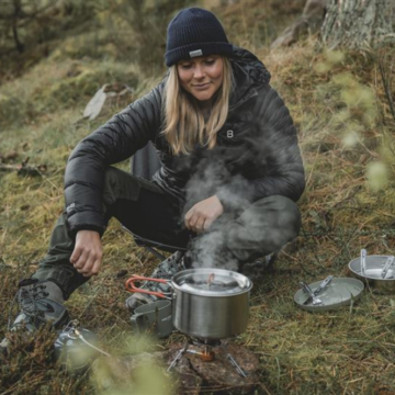 Easy Camp Moss 4 Cook Set 4 Kişilik Paslanmaz Tencere Tava  Çelik Kamp Yemek Seti