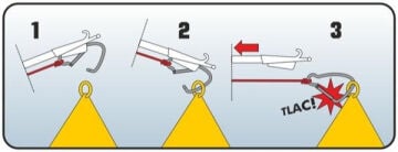 Kong Mooring Hook 20 AISI 316 Paslanmaz Çelik Şamandıra Bağlama Kancası 2400 kgf 650200000KK