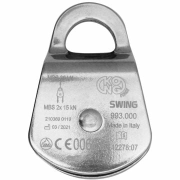 KONG Swing 30 kN Alüminyum Makara – EN 12278 | UIAA Metalik 993P00100KK