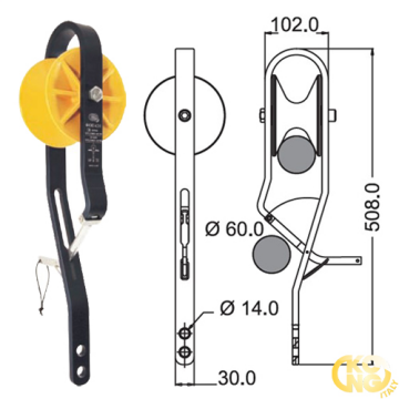 KONG Rolley Single 30 kN Teleferik Tahliye Makarası – EN 12278 | UIAA Onaylı 83301NP00KK