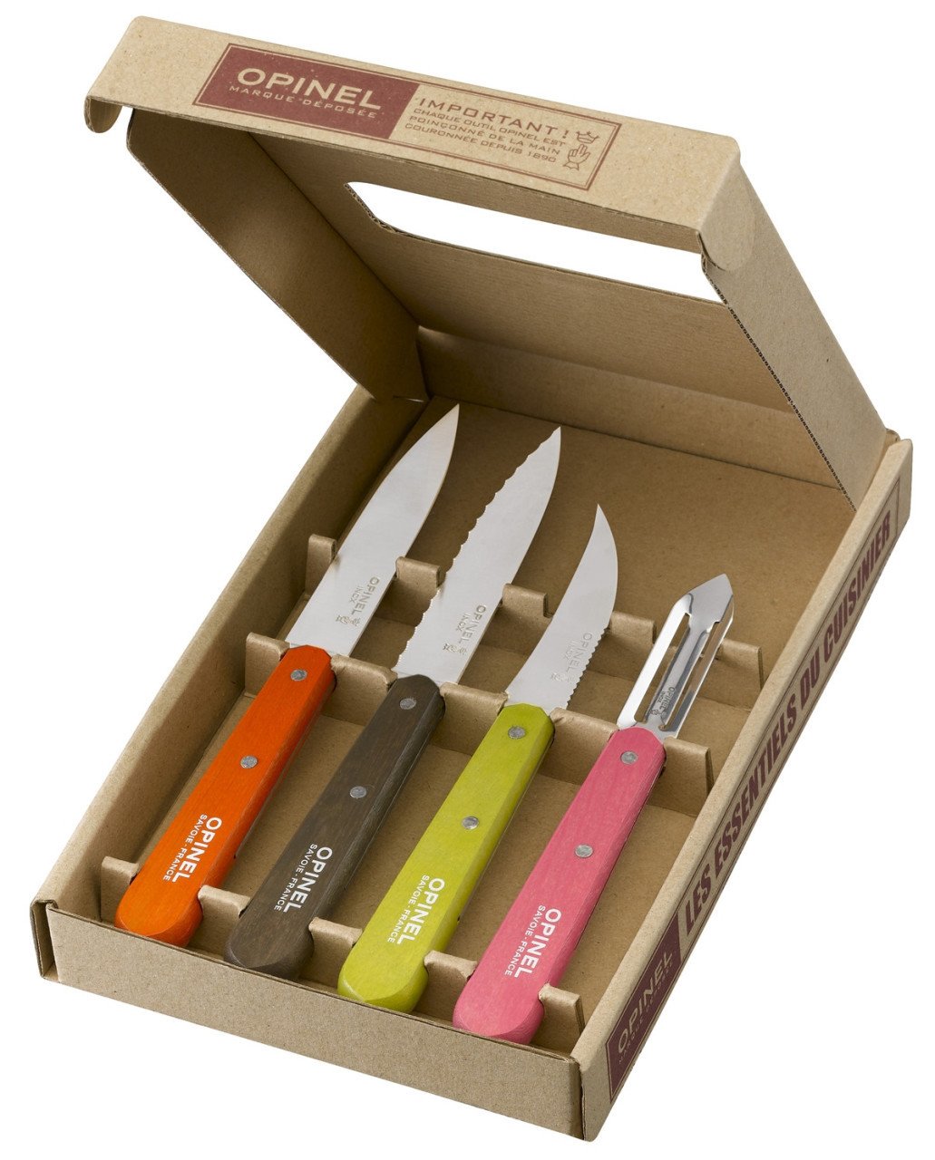 Opinel 4 Lu Renkli Bıçak Seti (001452)